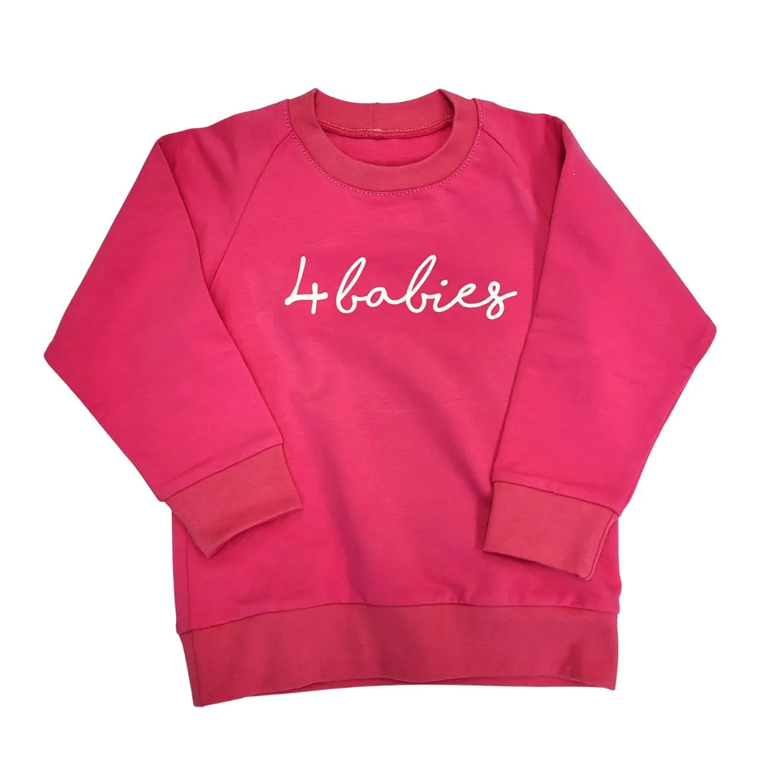 4BABIES Környakas pulóver, pink, 98-104