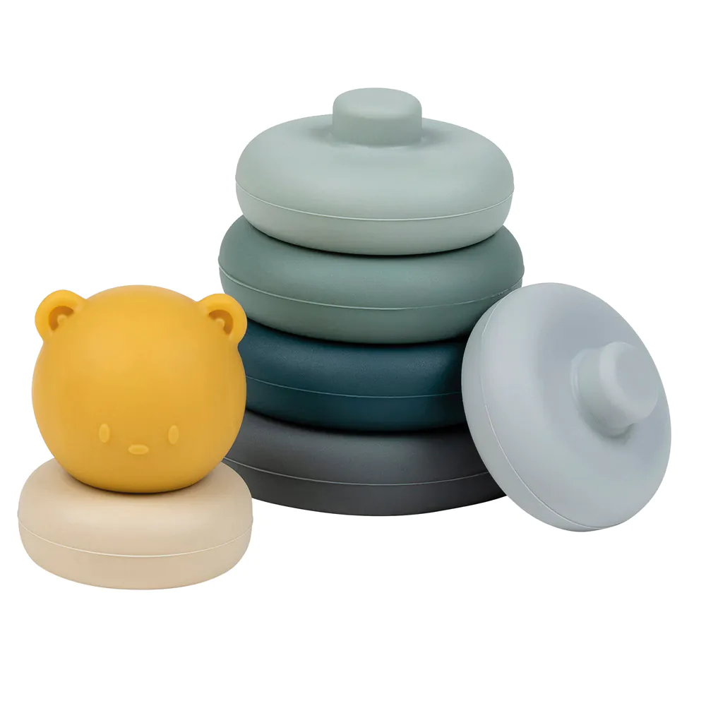 Nattou játék szilikon gyűrűpiramis fiús - Image 3