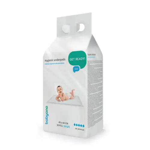 BABYONO eldobható higiéniai alátét lapok, 20 db