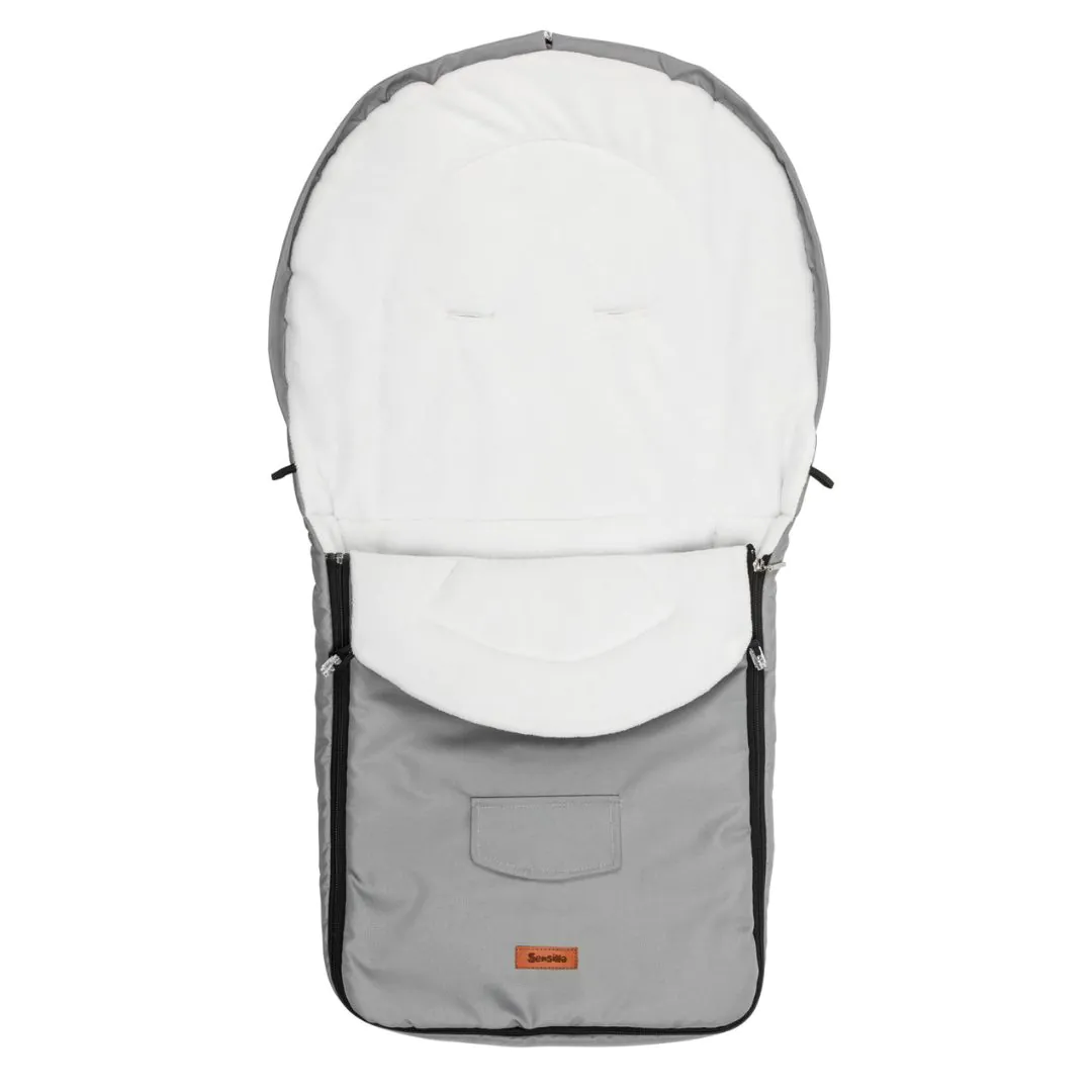 SENSILLO Babakocsi Bundazsák – világosszürke (95x40)