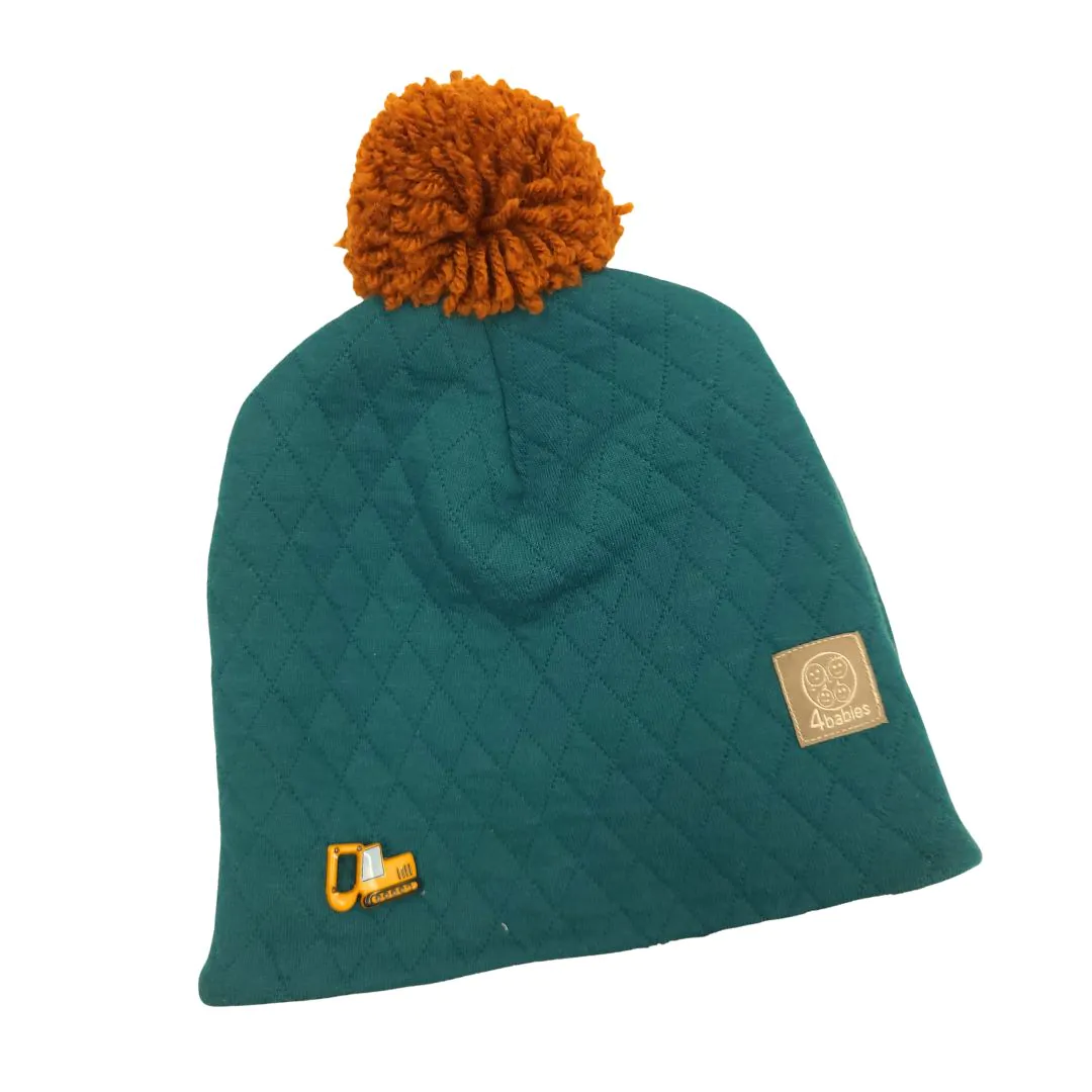 4BABIES Steppelt téli sapka markolóval, 9-12 hó