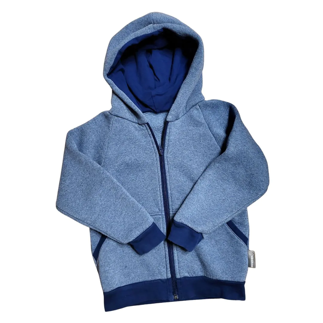 4BABIES Thermo kapucnis cipzáros pulcsi, kék