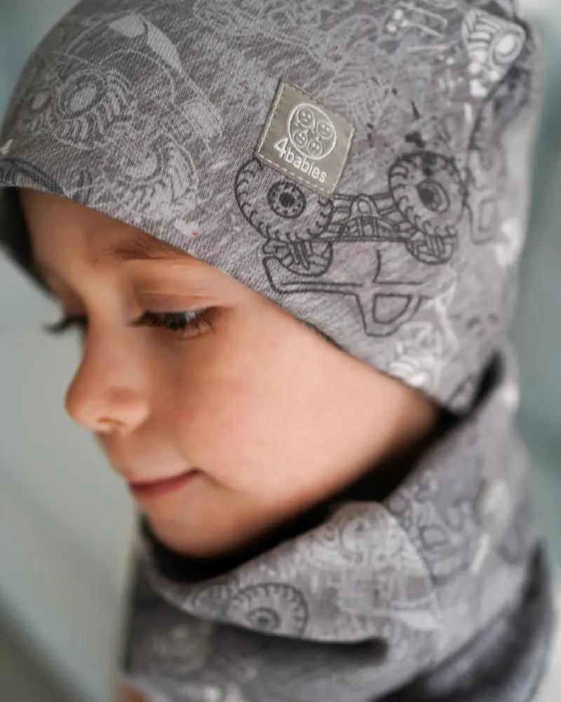 4BABIES "Monszterek" sapka & sál szett - Image 3