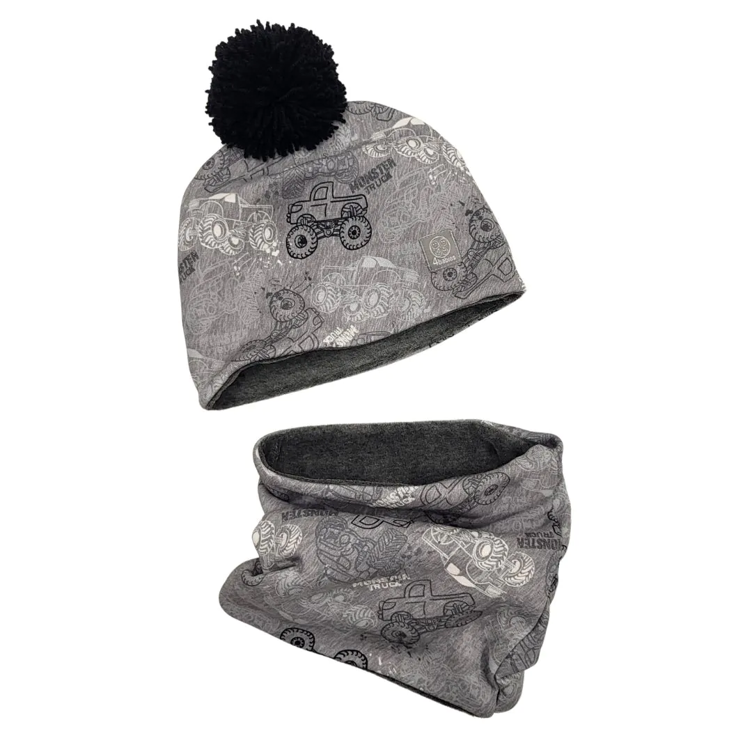 4BABIES "Monszterek" sapka & sál szett