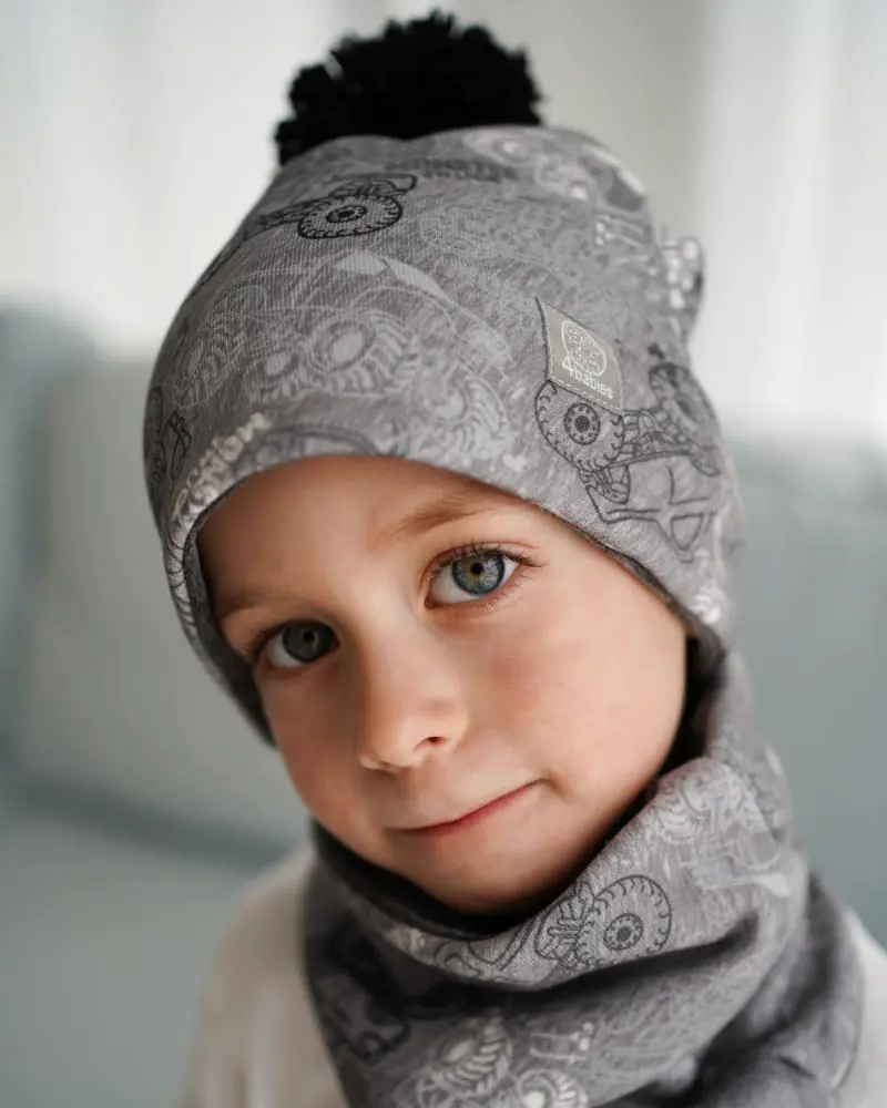 4BABIES "Monszterek" sapka & sál szett - Image 2