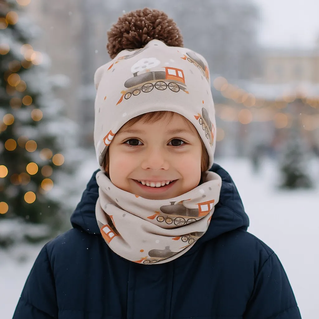 4BABIES "Polár expressz" sapka & sál szett - Image 2