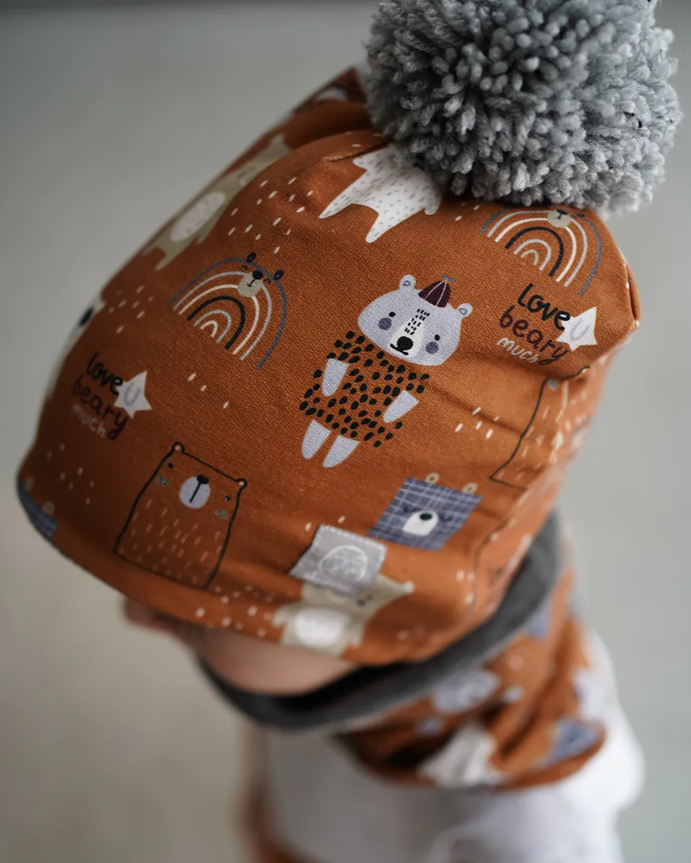 4BABIES "Barna Brumi" téli sapka & sál szett - Image 2