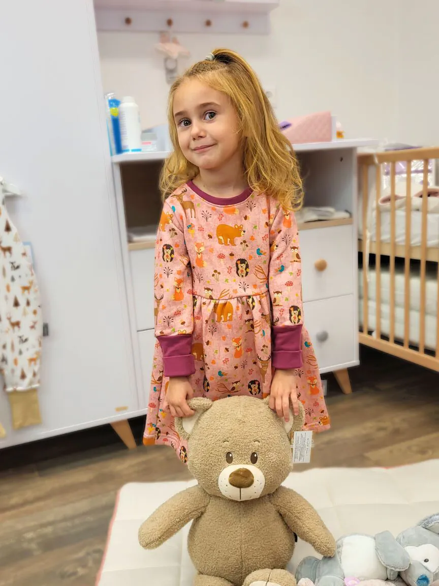 4BABIES "Édes pagony" bolyhos kislány ruha - Image 3