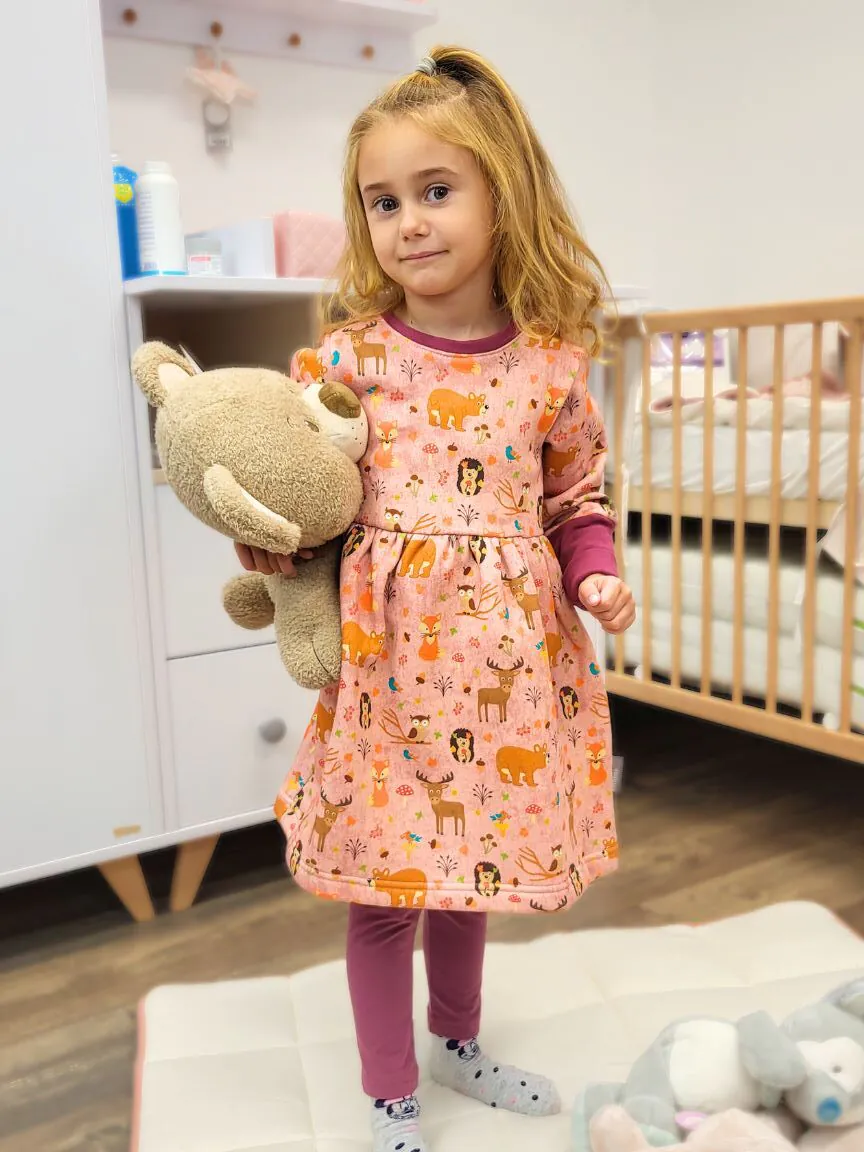 4BABIES "Édes pagony" bolyhos kislány ruha - Image 2