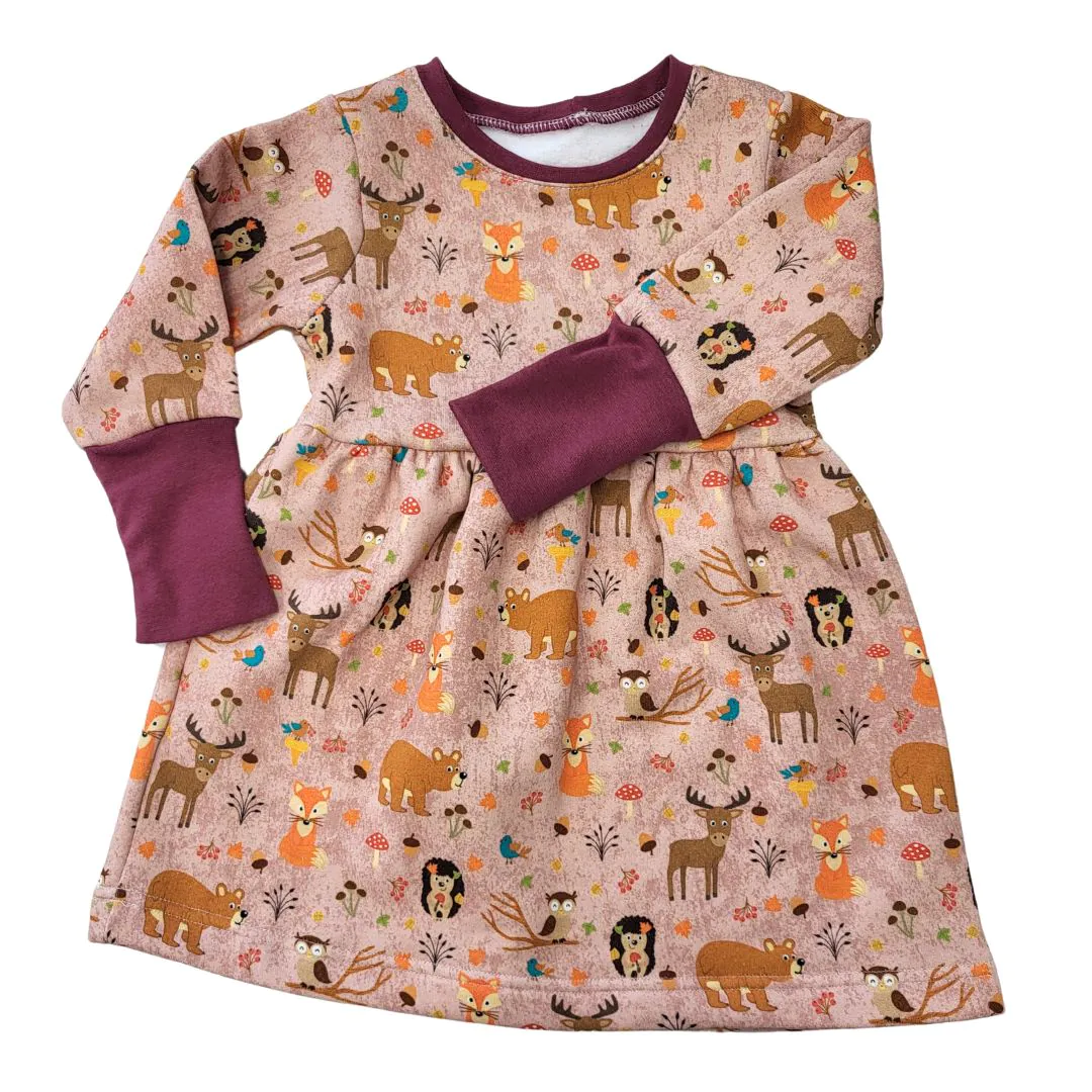 4BABIES "Édes pagony" bolyhos kislány ruha