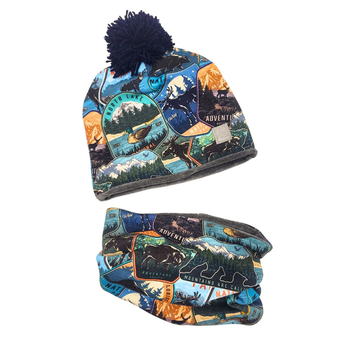 4BABIES "Alaszka" téli sapka & sál szett