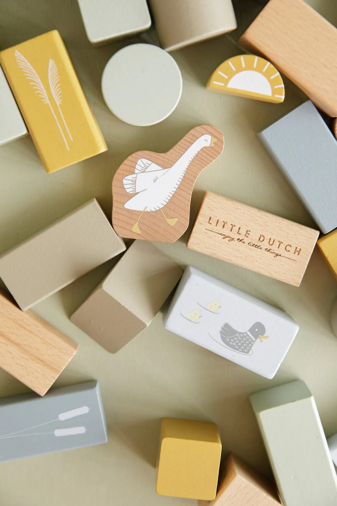 LITTLE DUTCH fa építőkocka 50 db - kék - Image 6