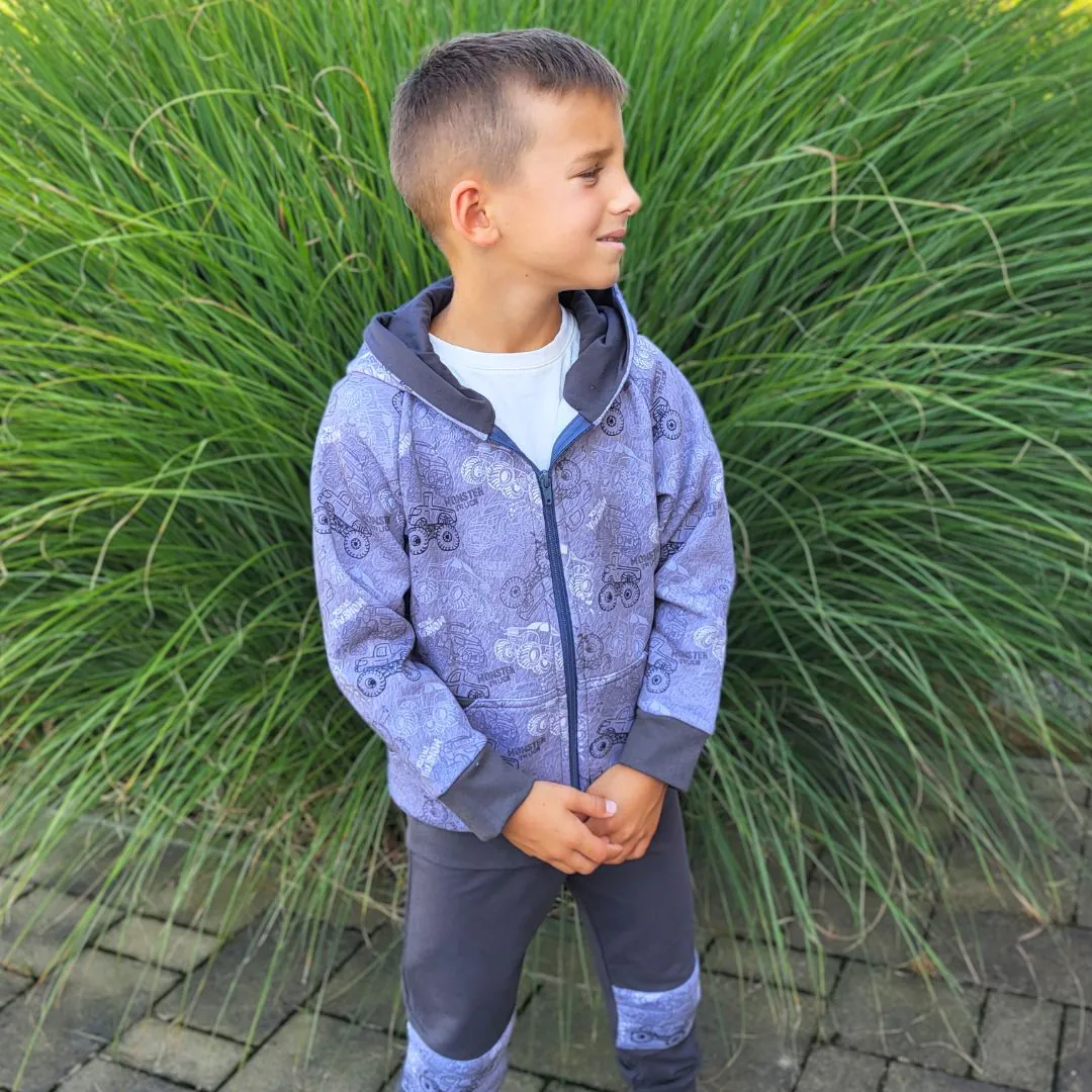 4BABIES "Monszterek" kisfiú szabadidő együttes, szürke - Image 4