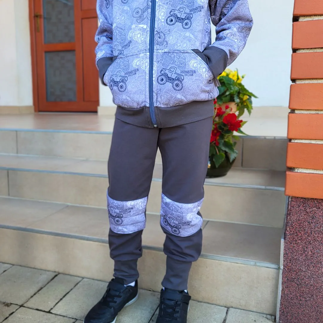 4BABIES "Monszterek" kisfiú szabadidő együttes, szürke - Image 3