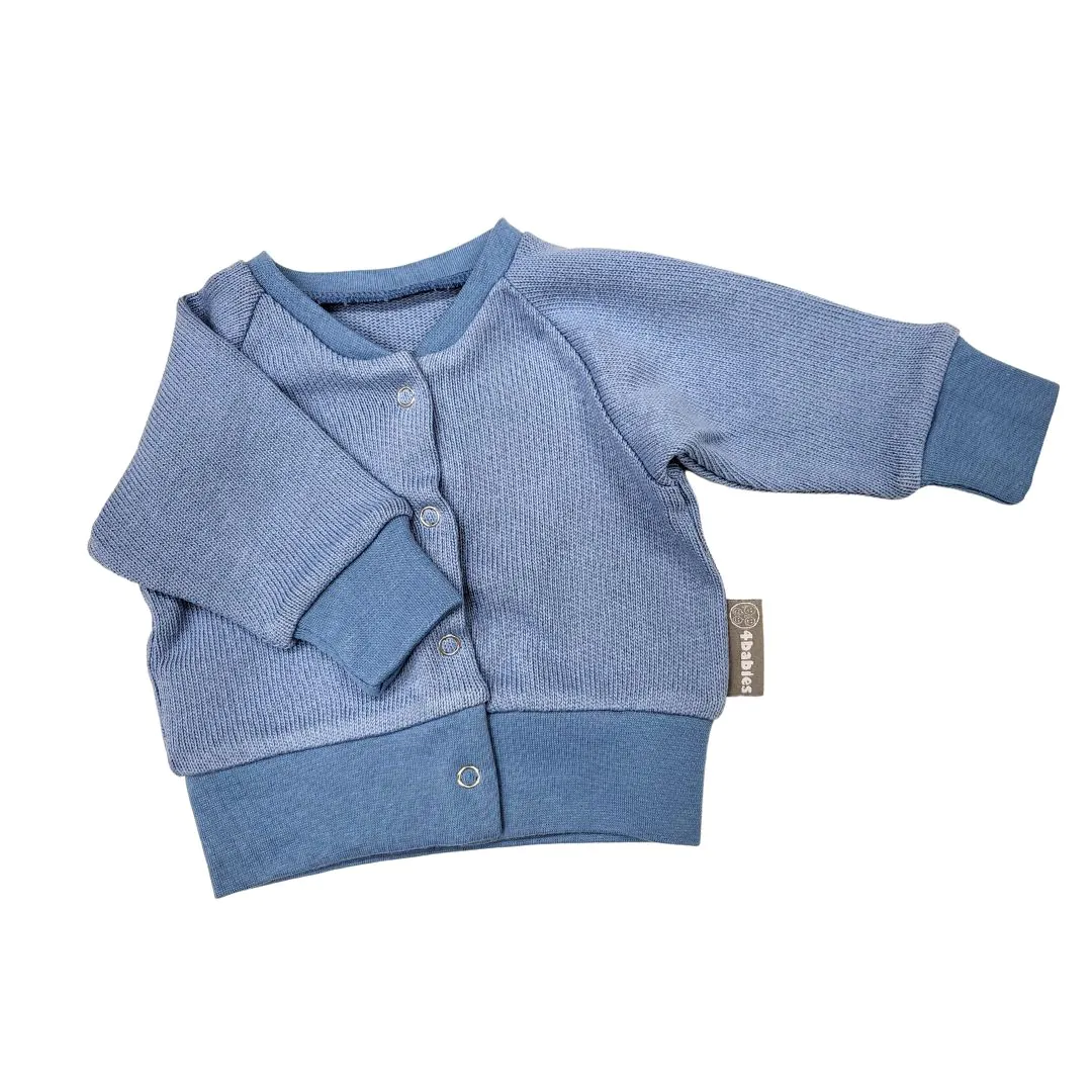 4BABIES Kocsikabát, kék kötött