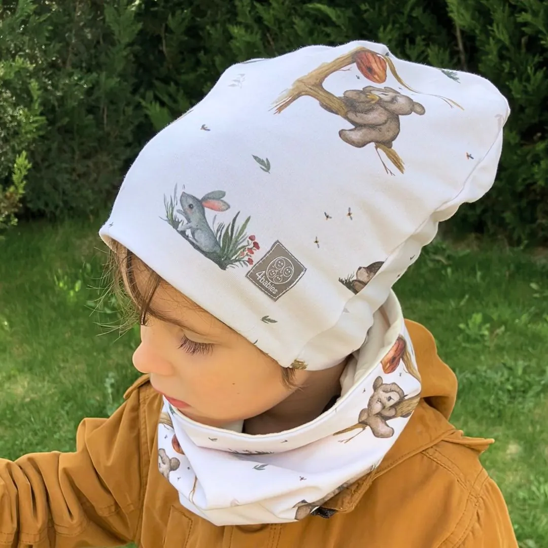 4BABIES "Édesmézes" kétrétegű sapka-sál szett - Image 3