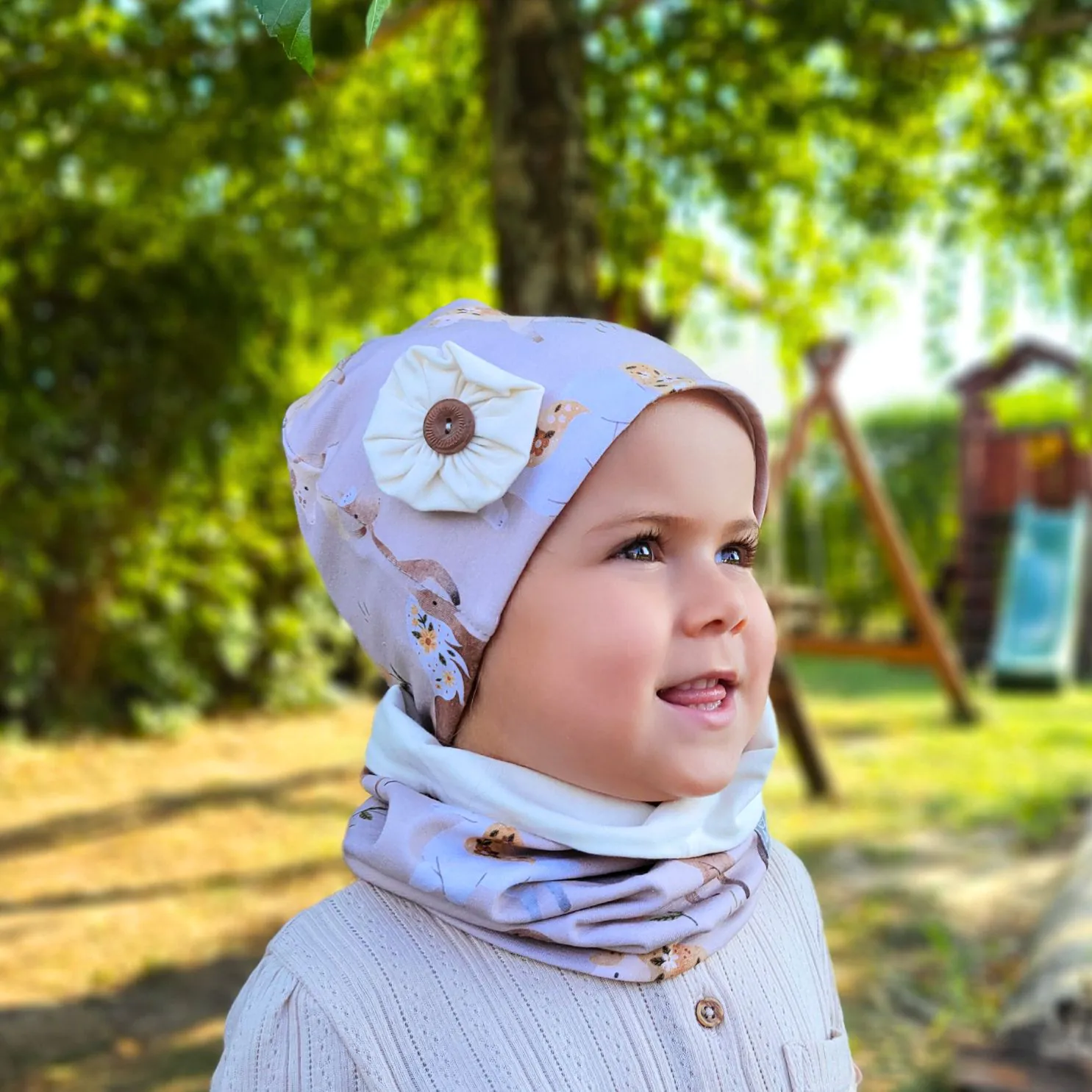 4BABIES "Paripám" virágdekoros átmeneti sapka - Image 2