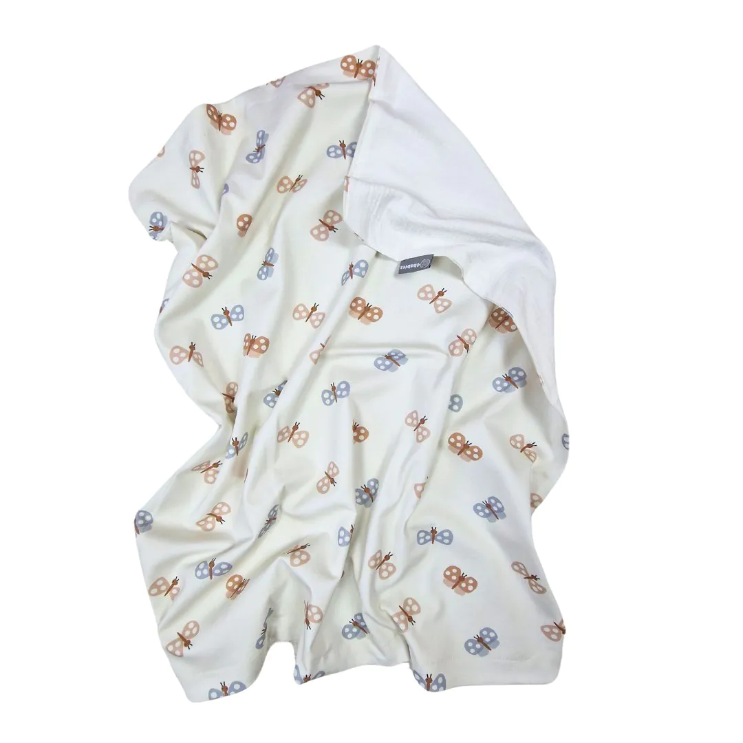 4BABIES "Púder pillangók" nyári babatakaró, 65x75cm