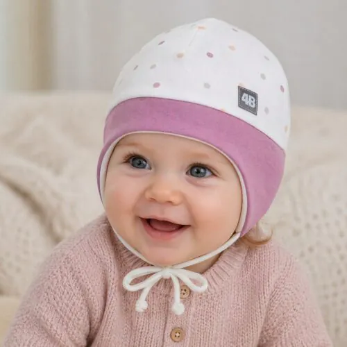 Alternative view of 4BABIES "Pöttyöcskék" babasapka