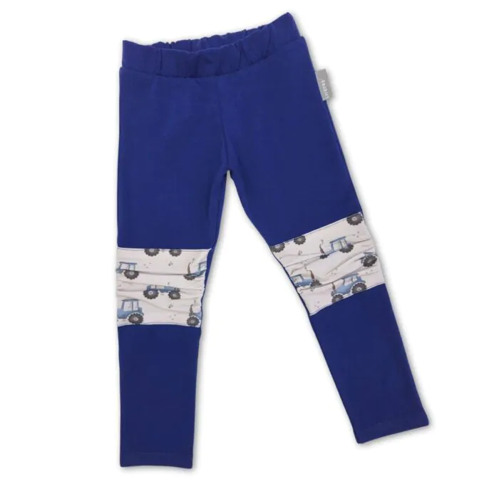 4BABIES Térdfoltos leggings, tengerészkék & kisgazda