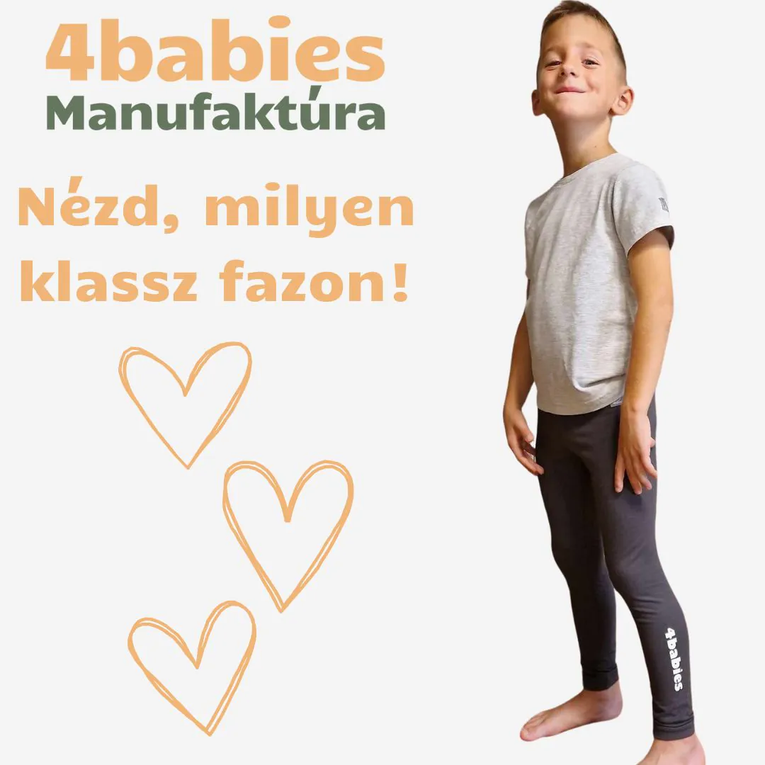 4BABIES Leggings, grafitszürke - Image 2