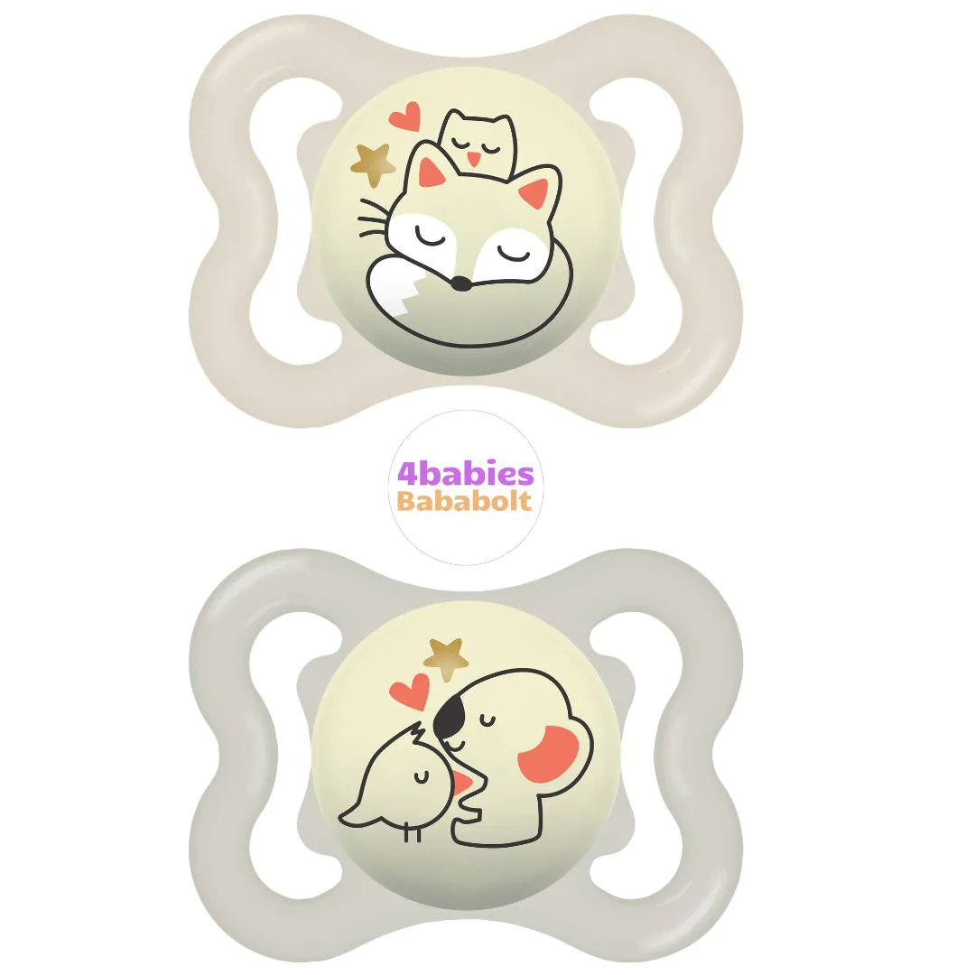 MAM Supreme Night cumi DUPLA 0+ hónap - róka & koala