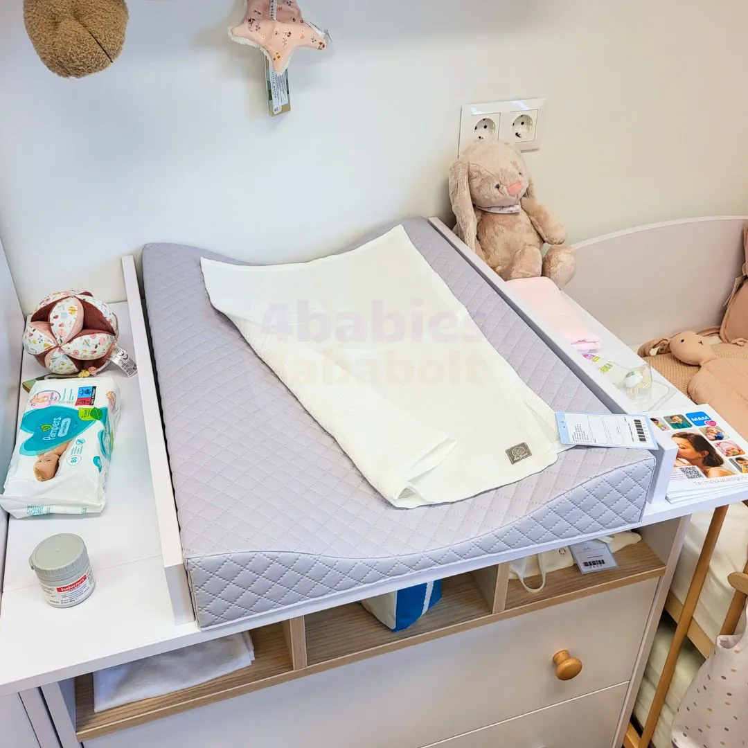 Ceba COSY puha pelenkázó lap, szürke, 50x70 cm - Image 2