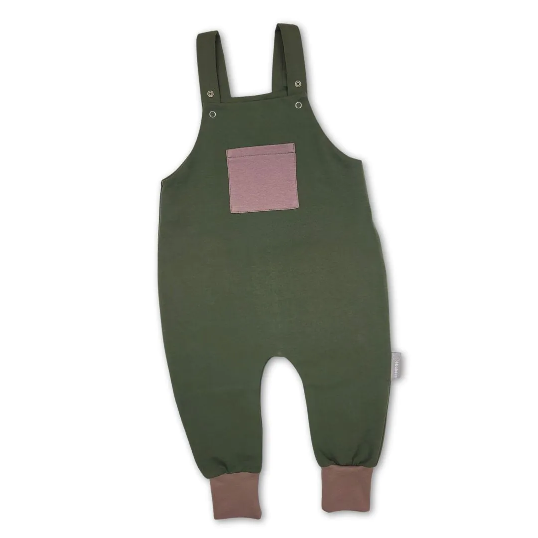 4BABIES Kertésznadrág, sötétzöld & földbarna