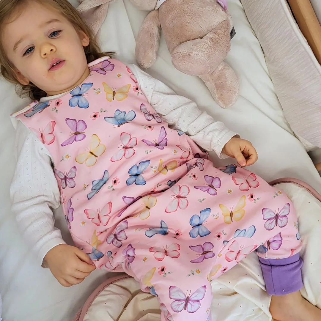 4BABIES "Vidám pillangók" egyrétegű tipegő hálózsák - Image 3