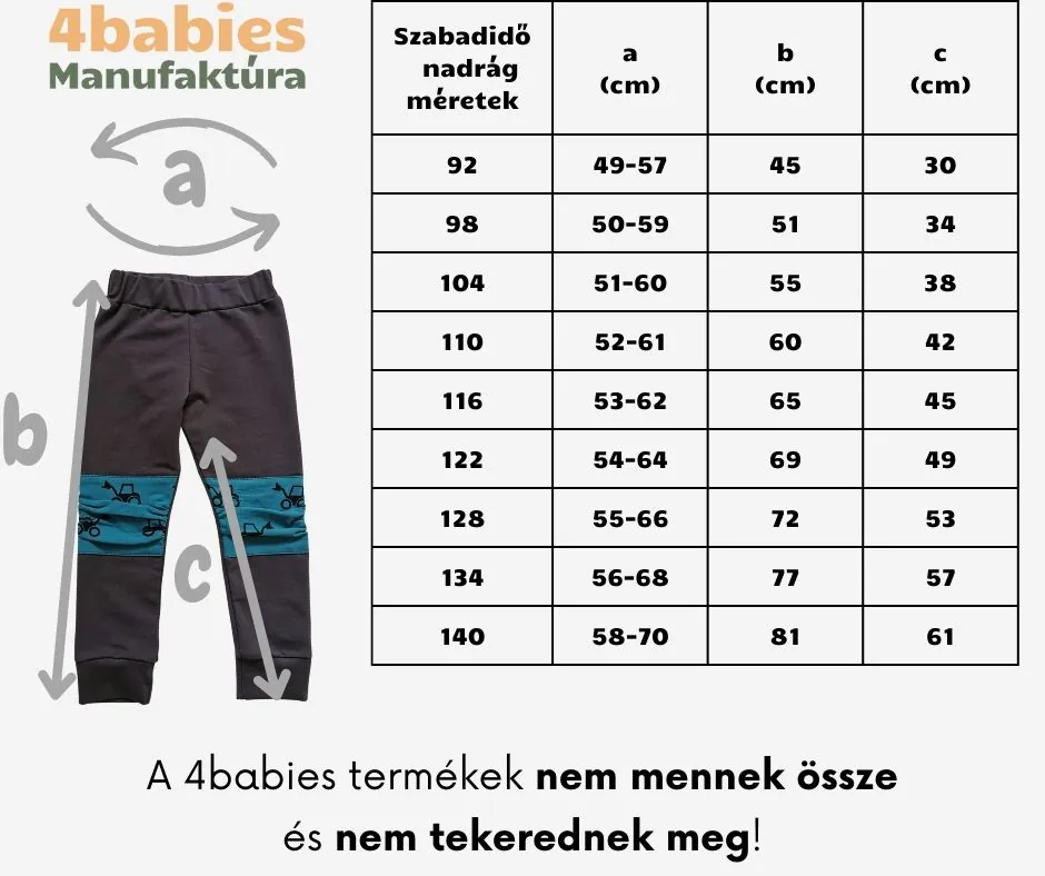 4BABIES Bolyhos szabadidő nadrág, melír kék & farmerkék - Image 10