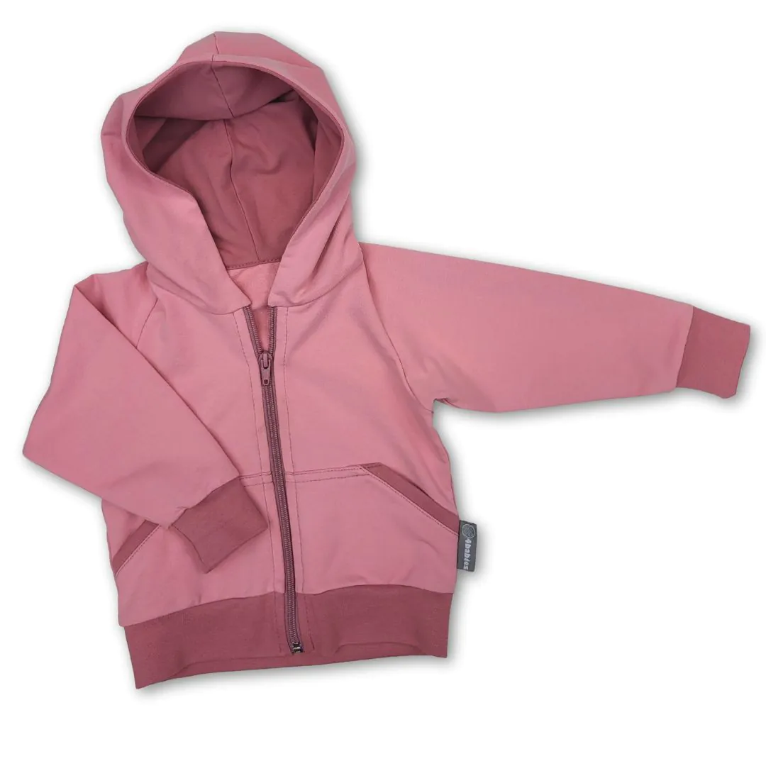 4BABIES Kapucnis-cipzáros kislány pulcsi, mályva