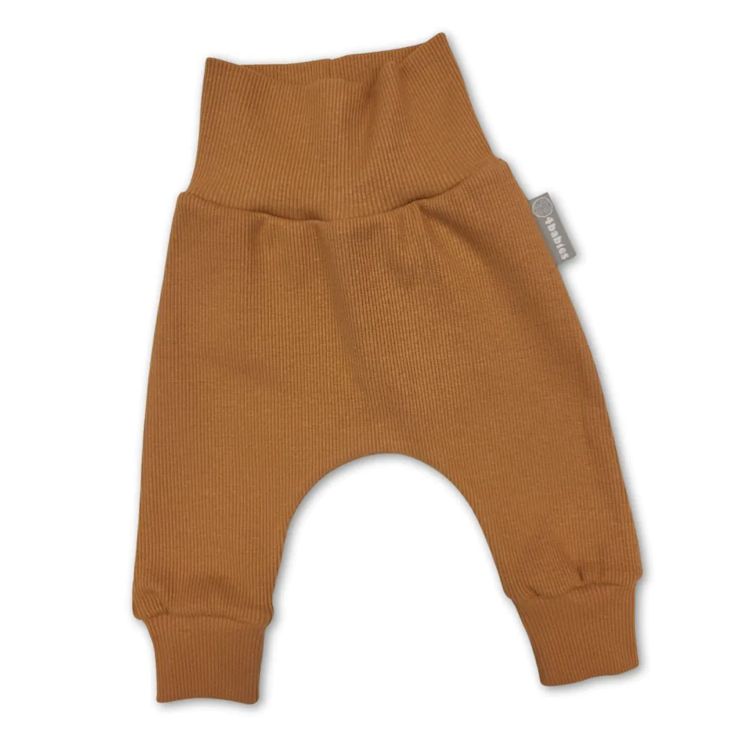 4BABIES Háremnadrág, karamell bordás