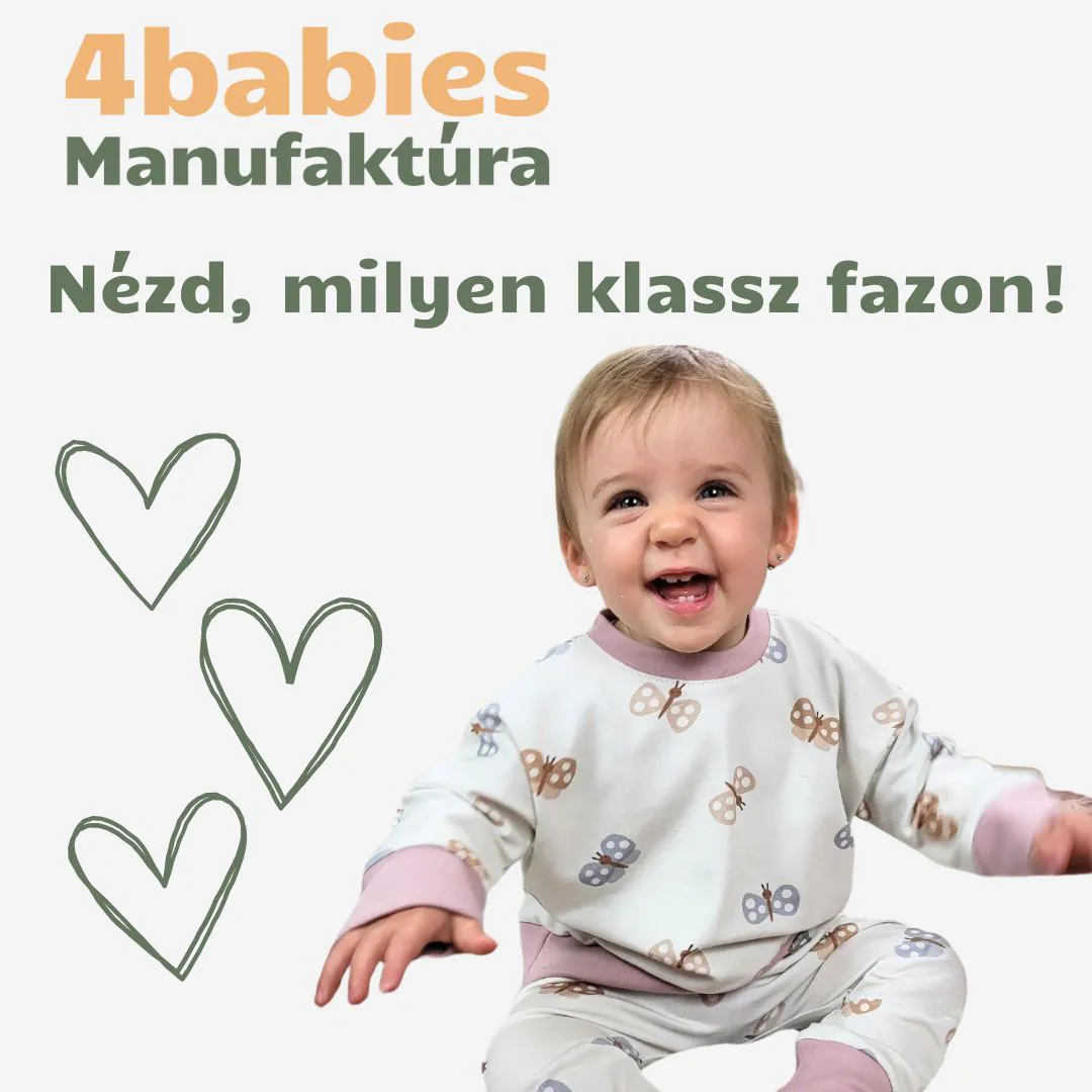 4BABIES Babapulcsi, rózsaszín bordás - Image 6