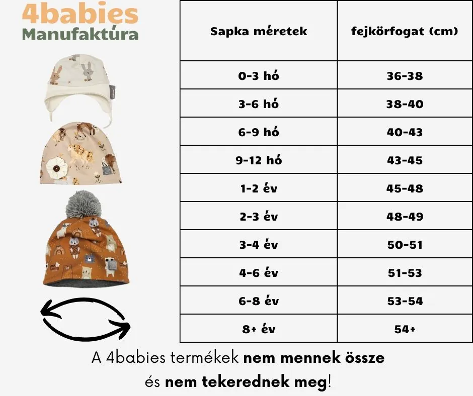 4BABIES Átmeneti sapka, grafit - Image 3