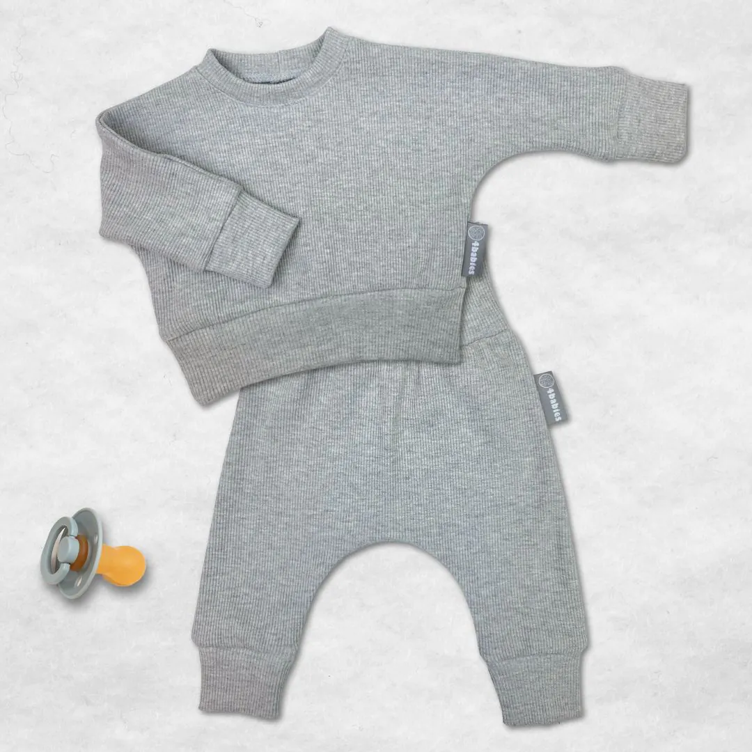 4BABIES Babapulcsi, bordás melírszürke - Image 5