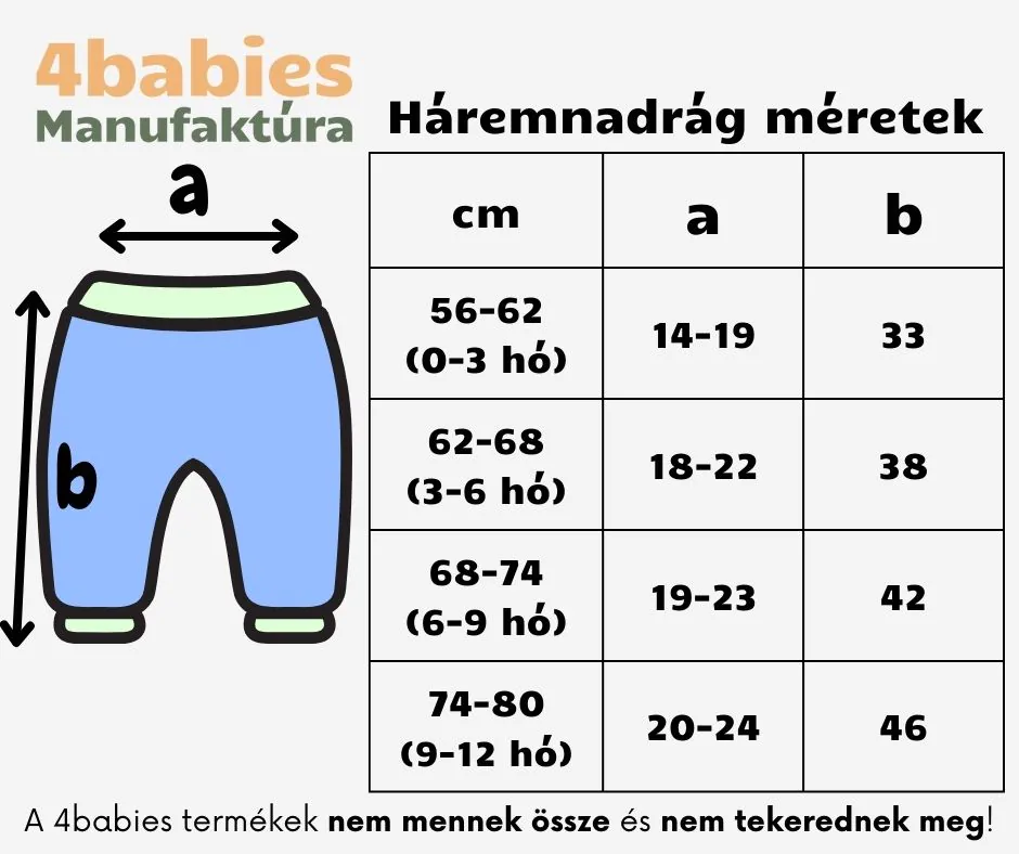 4BABIES Háremnadrág, rózsaszín bordás - Image 5