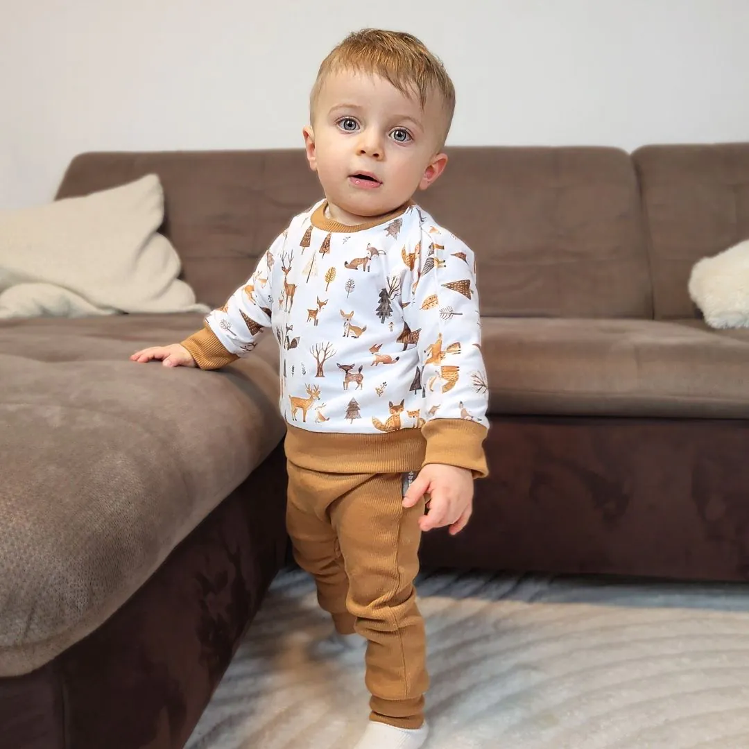 4BABIES Háremnadrág, karamell bordás - Image 4