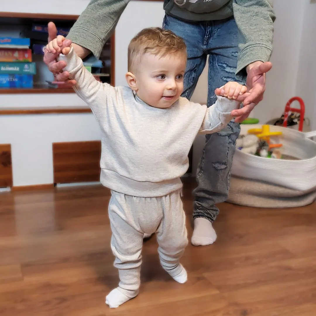 4BABIES Háremnadrág, bézs bordás - Image 3