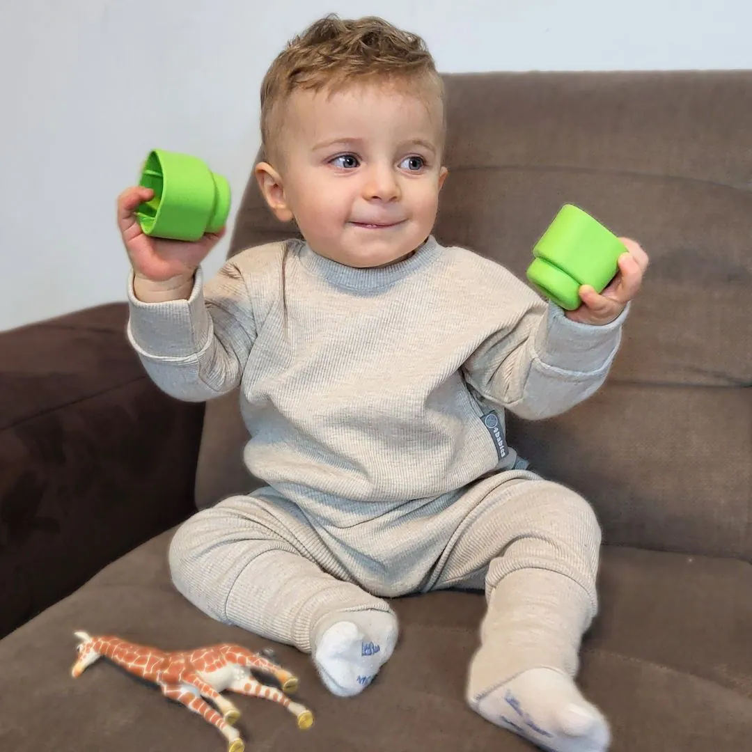 4BABIES Babapulcsi, bézs bordás - Image 4