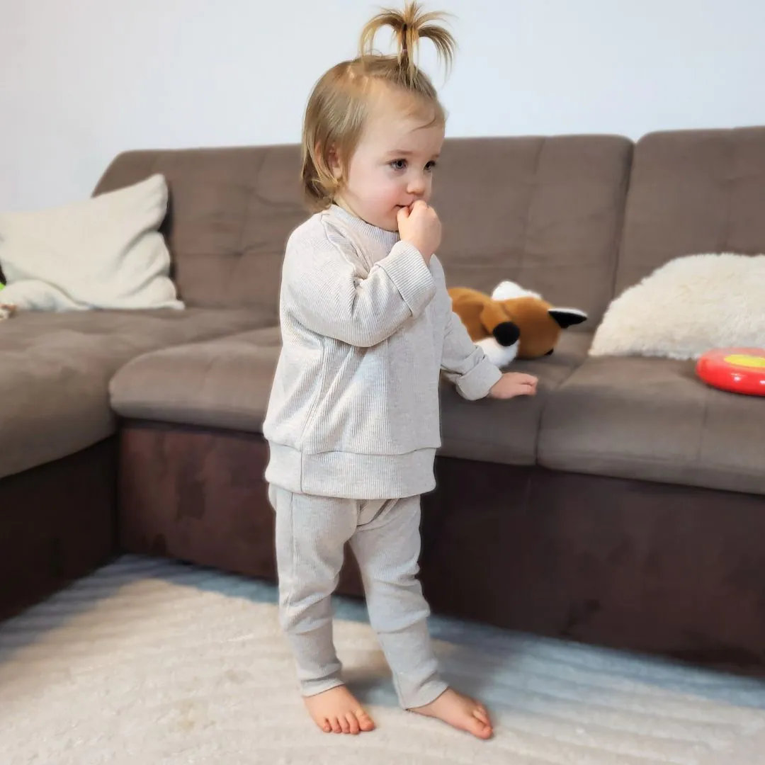 4BABIES Háremnadrág, bézs bordás - Image 4