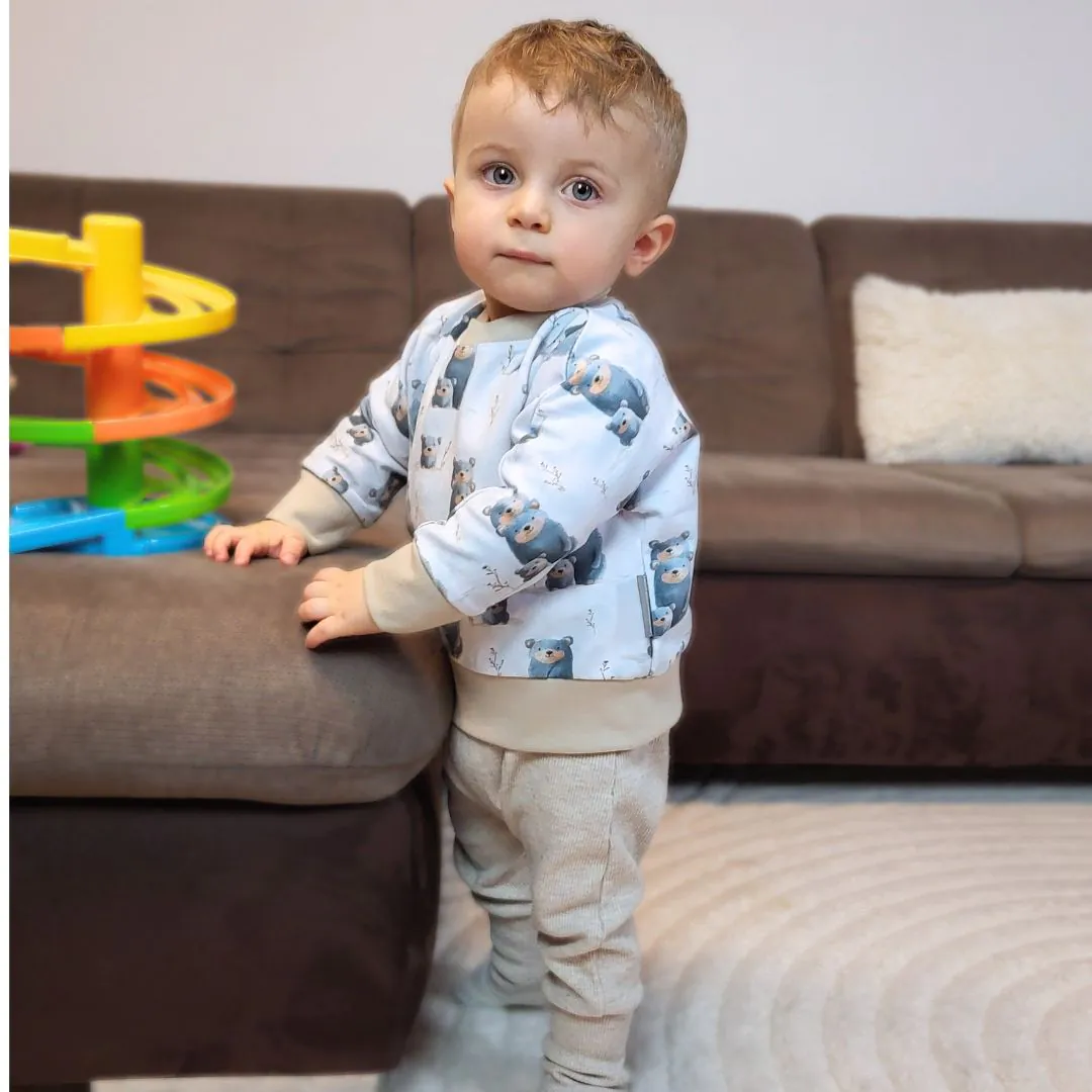 4BABIES Háremnadrág, bézs bordás - Image 2