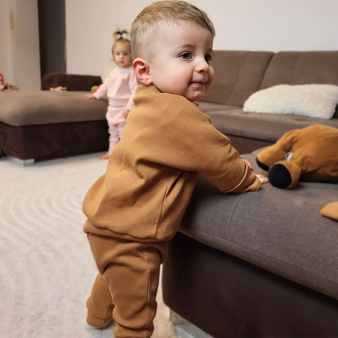 4BABIES Babapulcsi, karamell bordás - Image 3