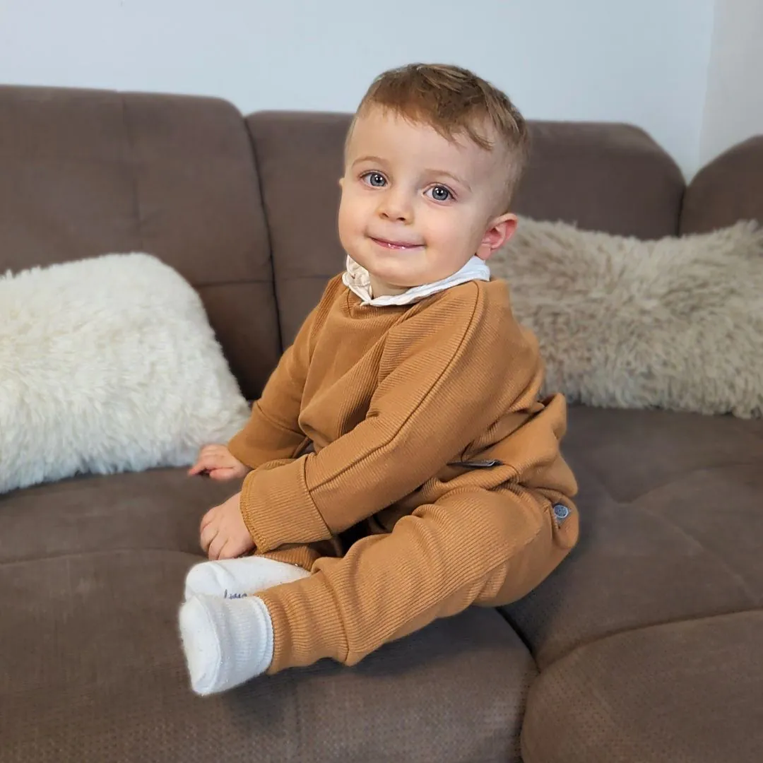 4BABIES Háremnadrág, karamell bordás - Image 3