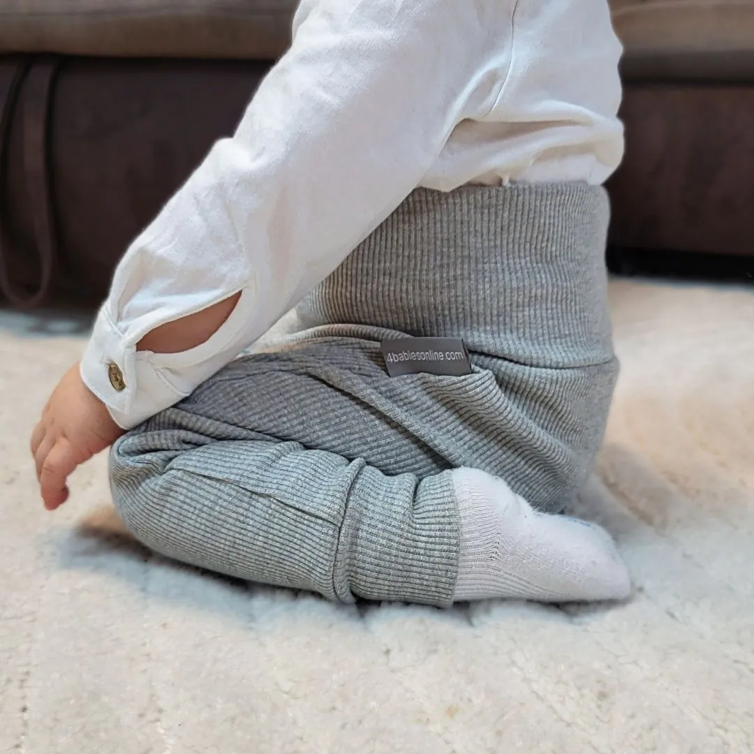 4BABIES Háremnadrág, bordás melírszürke - Image 4