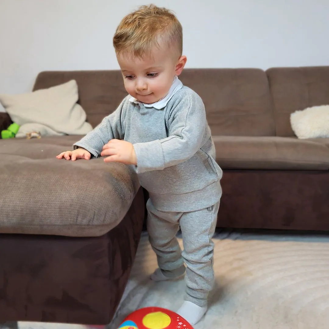 4BABIES TotyogNaci, bordás melírszürke - Image 4