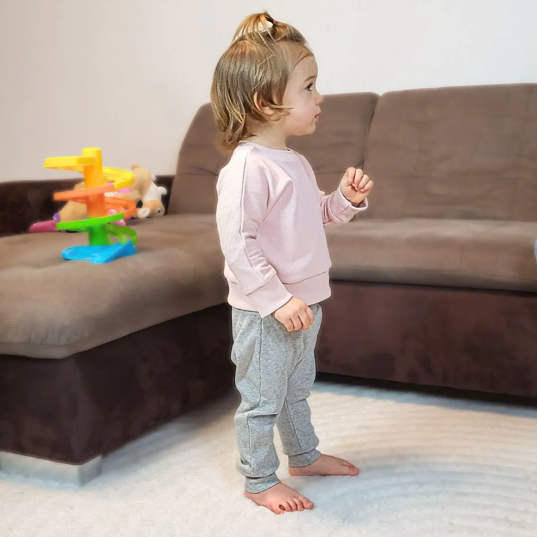 4BABIES TotyogNaci, bordás melírszürke - Image 3