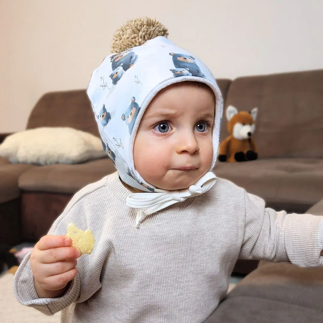 4BABIES Téli kötős babasapka, Dörmikék - Image 2