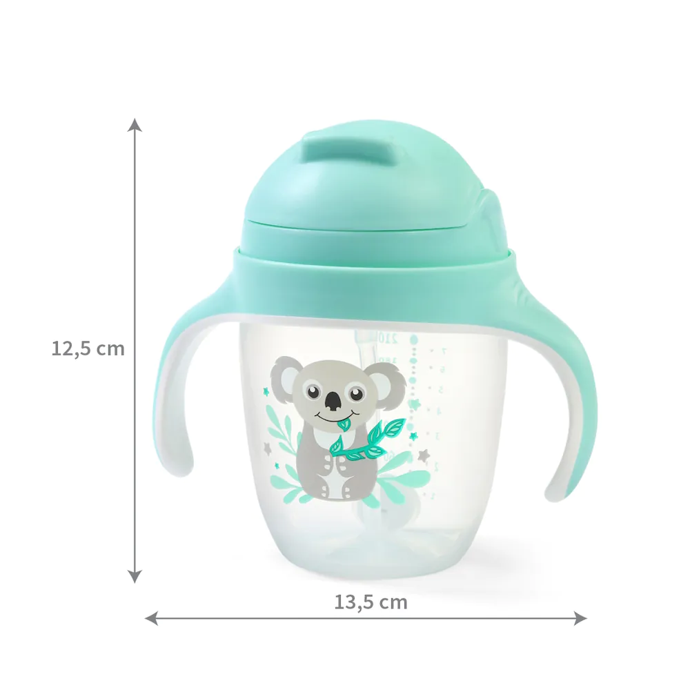 BabyOno 240ml szívószálas itatópohár, menta - Image 6