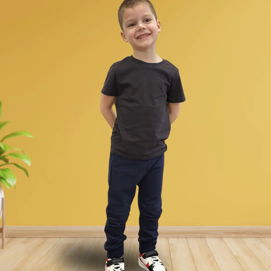 4BABIES "Rosszcsont" térdfoltos szabadidő nadrág, sötétkék - Image 3