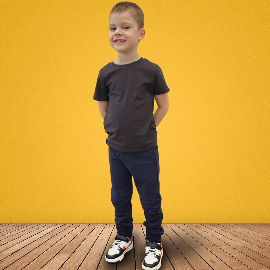 4BABIES "Rosszcsont" térdfoltos szabadidő nadrág, sötétkék - Image 2